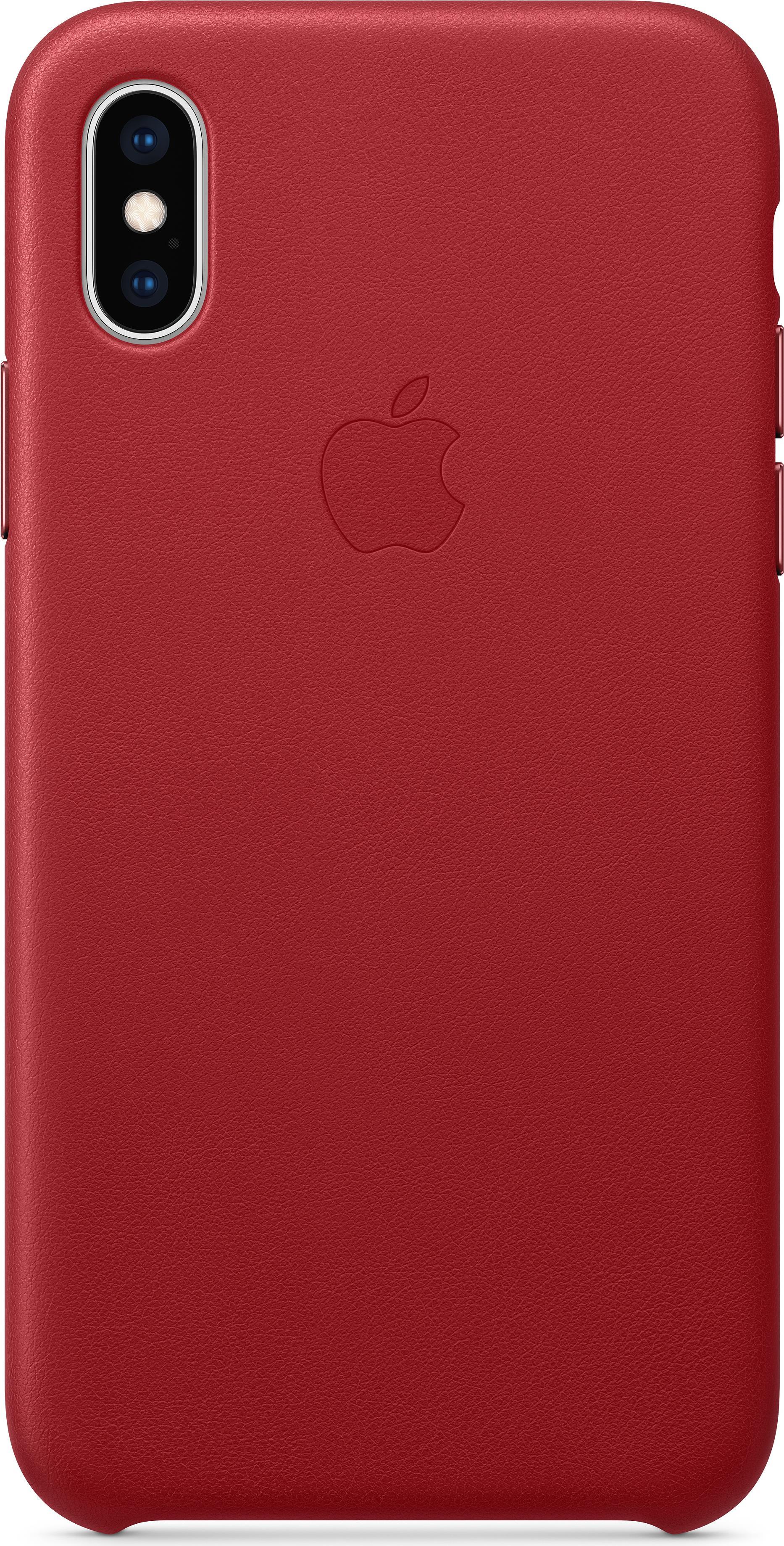 Apple (PRODUCT) RED - Hintere Abdeckung für Mobiltelefon - Leder - Rot - für iPhone Xs (MRWK2ZM/A)