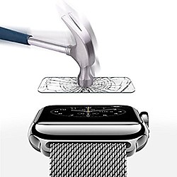 Apple Watch Displayschutzfolie aus gehärtetem Glas [2er Pack] Anti-Bubble 9h Härte kratzfest (deckt nur den flachen Bereich ab) Schutzserie 1, 2amp; 3 zelluläre lte / gps Schutz (42mm) Lightinthebox
