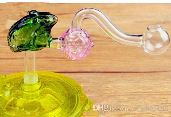 The frog football pot Wholesale bongs Oil Burner Pipes Water Pipes Glass Pipe Oil Rigs Smoking, Free Shipping