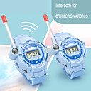 Nuevo 2 piezas walkie talkies relojes juguetes para niños 7 en 1 camuflaje 2 vías radios mini walky talky interphone reloj juguete para niños