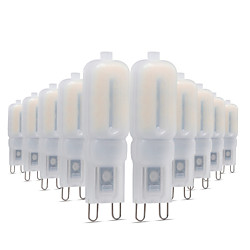 ywxlight 10pcs g9 5w 400-500lm 22led luces led bi-pin 2835smd regulable blanco cálido blanco blanco led lámpara de lámpara de bombilla de maíz ac 220-240v Lightinthebox