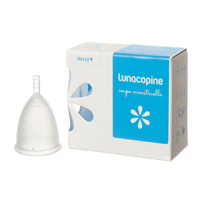 Coupe menstruelle LunaCopine incolore - Taille 2