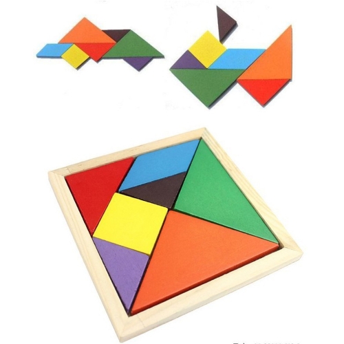 Colorido Changable DIY Rompecabezas Jigsaw Madera Niños Juguete de los niños