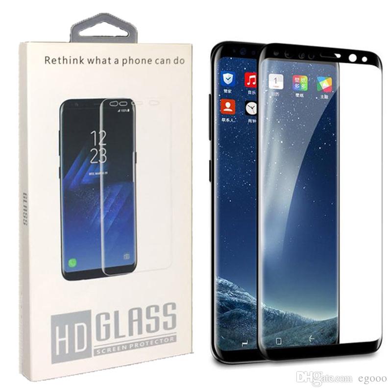For S10e S10 plus Tempered Glass Screen Protector Good Quality 3D Cueved Case Friendly Film For Samsung S9 S8 Plus Note 9 8 S7 Edge