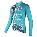 paladinsport azul árbol de la primavera y el verano de estilo 100% poliester de las mujeres de manga larga ciclismo Jersey