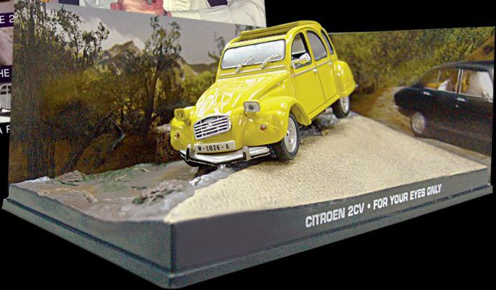 Citroen 2CV from James Bond in Yellow (1:43 scale by Ex Mag DY005)