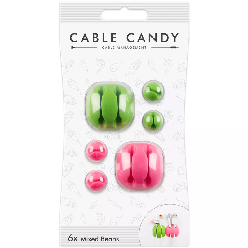 Cable Candy Green & Pink Mixed Beans (CC023)
