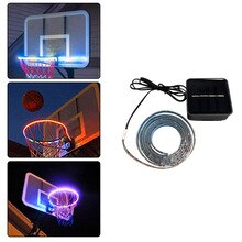 Light up LED Basketball Hoop Light Solar Power Color Changing  Induction Lamp Shoot Hoops Solar Light Playing LED Strip Lamp