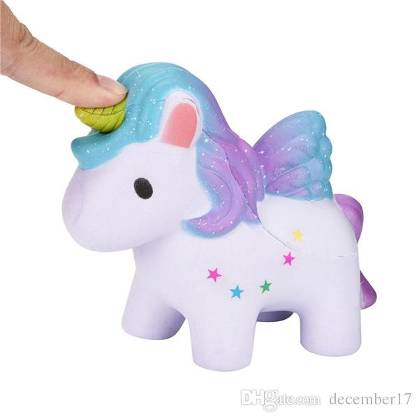 Unicorn Squishy Toys, Cute Slow Rising Unicorn Squishies Toy Stress Relief Toys Soft Decompression Fun Toy for Children and Adult Toy Gift