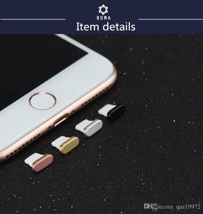 Mobile phone universal dust metal plug is suitable for iphone x /7P/8