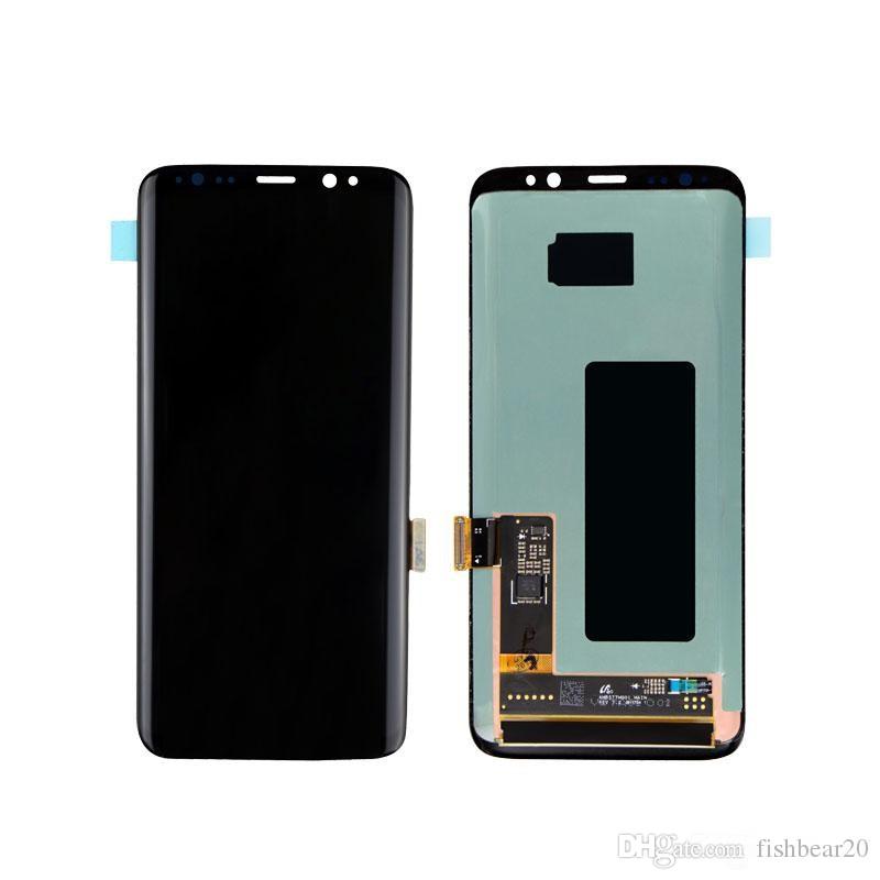 For Samsung Galaxy S8 Edge Original LCD with Touch Screen Digitizer Full Assembly Replacement G950F G950A G950P G950V G950T Free Shipping