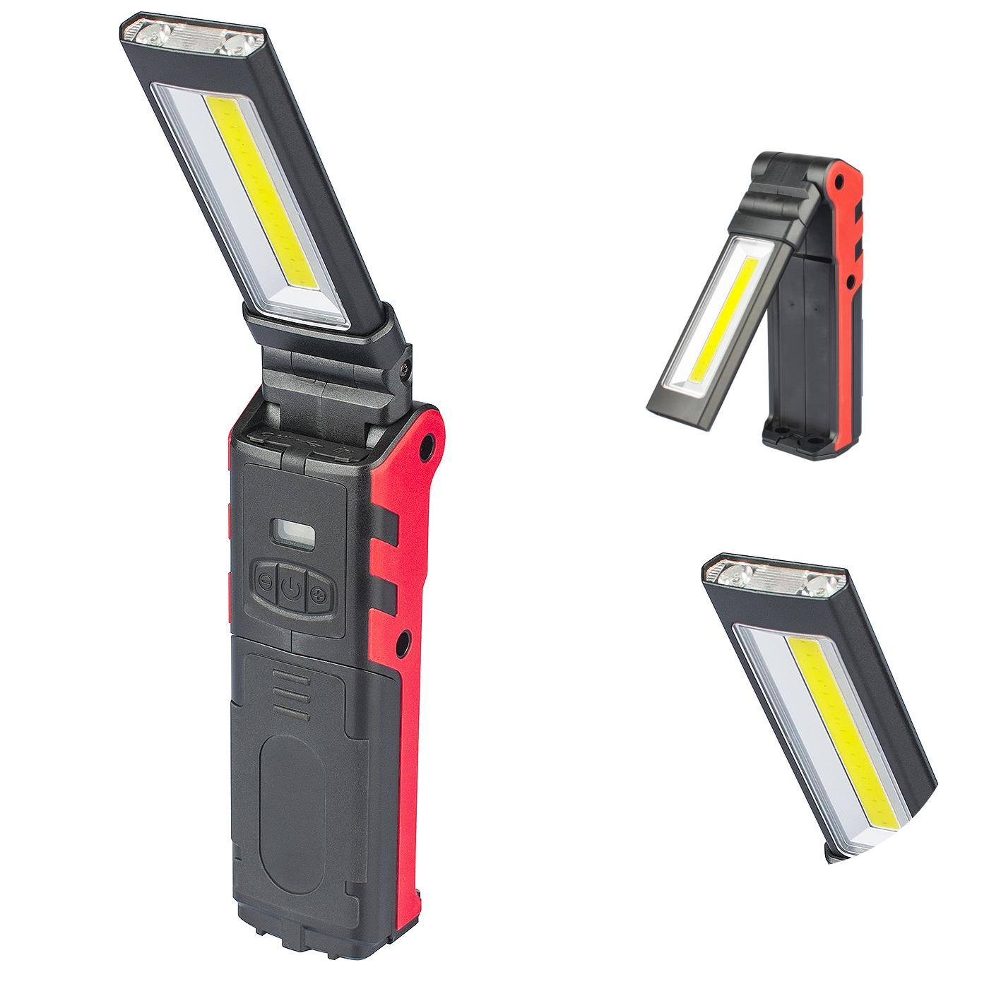 ESEN106 2LED + COB 400LM USB Rechargeable Foldable Car maintenance light LED Flashlight