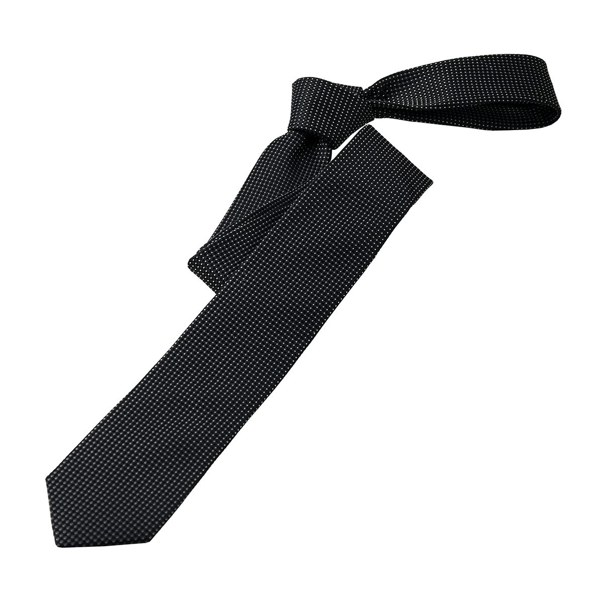 CasaModa Krawatte schwarz mit feinem Muster