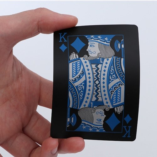 Calidad plástico PVC Poker impermeable negro jugando a las cartas
