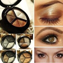 New eyeshadow palette matte 3 Colors Professional Smoky glitter eyeshadow+brush+mirror makeup nude eye shadow NZL080