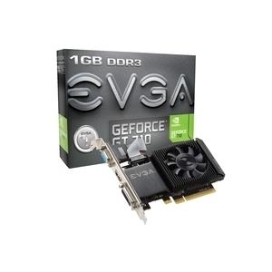 EVGA GeForce GT 710 - Grafikkarten - GF GT 710 - 1GB DDR3 - PCIe 2,0 x16 - DVI, D-Sub, HDMI (01G-P3-2711-KR)