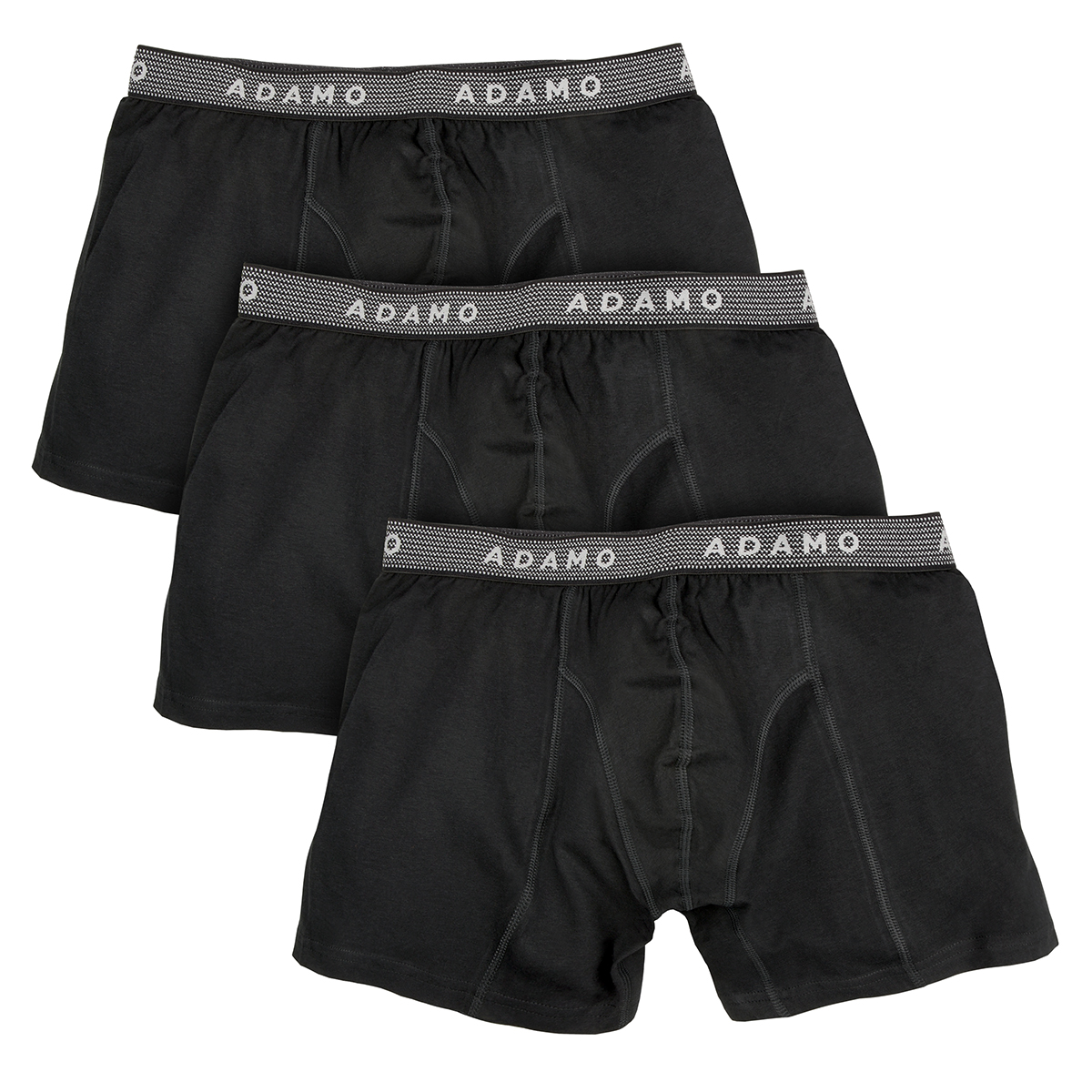 3er Pack Maxipants Übergröße schwarz Adamo Fashion