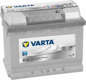 Varta Autobatterie Silver Dynamic D15 12 V 63 Ah ETN 563 400 061 T1 Zellanlegung 0 (563400061 3162)