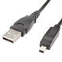Digital Camera USB Cable for Fujifilm A101.A201.S602.S304.A202.A203 and More(1 m, Black)