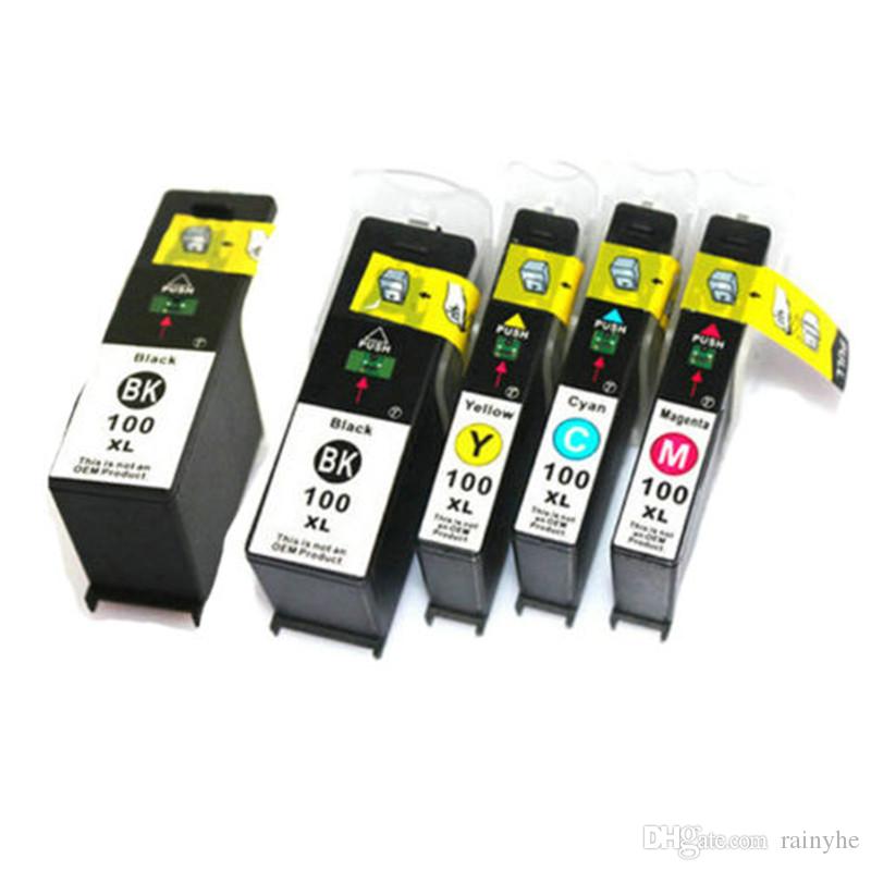 5PK Black Color Ink Cartridge Compatible for Lexmark 100XL 105xl 108xl All-in-One Machines Genesis S815 Genesis S816 Printer Ink