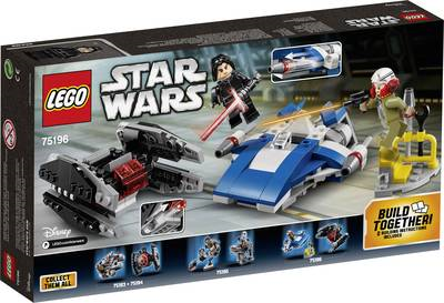 LEGO Star Wars 75196 A-Wing vs. TIE Silencer Microfighters (75196)