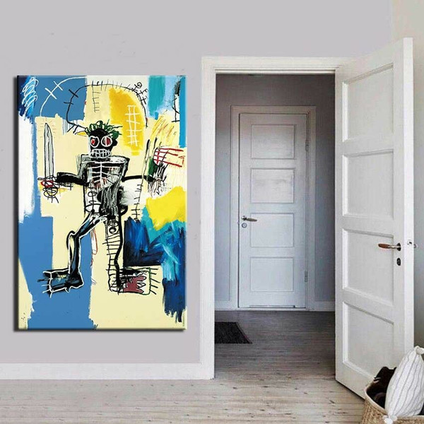 Jean-Michel Basquiat Warrior,1982 Home Decor Handpainted &HD Print Oil Painting On Canvas Wall Art Canvas Pictures 191119