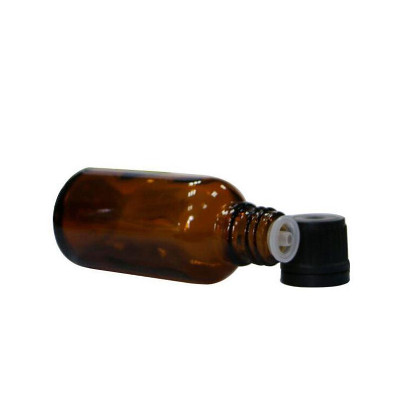 HOT 10ml 15ml Quality Amber Glass Essential Oil Bottle with Orifice Reducer and Cap Empty Brown Vials Bottles Tools