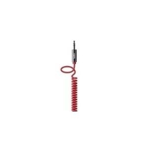 Belkin MIXIT Coiled Cable - Audiokabel - Mini-Phone Stereo 3,5 mm (M) - Mini-Phone Stereo 3,5 mm (M) - 1,8m - Rot (AV10126CW06-RED)