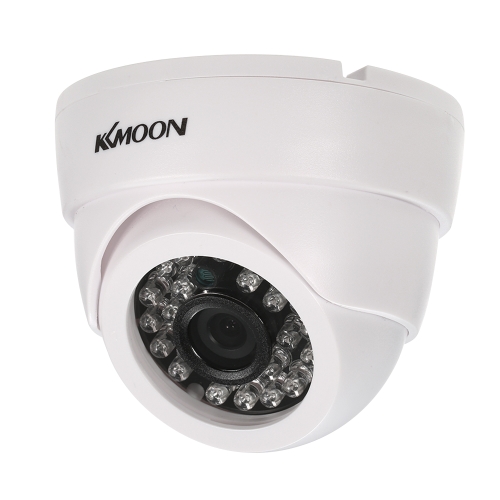 KKmoon 1080P AHD domo CCTV cámara analógica 3.6 mm lente 1 / 2.8 '' CMOS 2.0MP IR-CUT 24pcs IR LEDS visión nocturna para el sistema de seguridad para el hogar NTSC