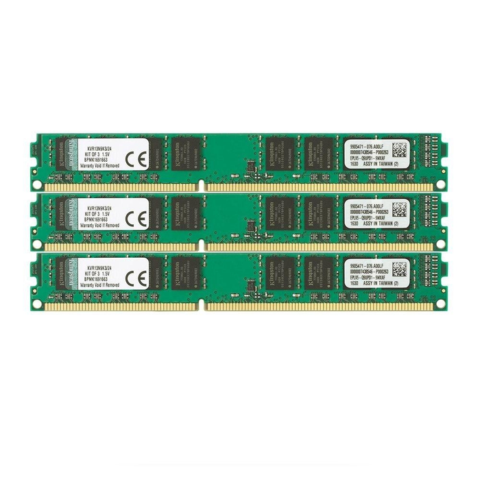 Kingston ValueRAM 24GB (3x8GB) 1333MHz DDR3 Non-ECC 240-Pin CL9 DIMM Server Memory Module