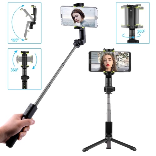 Support panoramique pour trépied Selfie Photos: Rotation automatique à 360 degrés pour les photos panoramiques. Télécommande sans fil 33ft. Selfie Stick compatible avec les téléphones iPhone et Android.