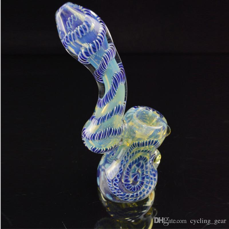 6 inch Smoking Dogo 2016 Colorful Peacock Design Glass Smoking Pipes Hand Glass Smoking Sherlock Pipes Height 15cm Glass Pipe