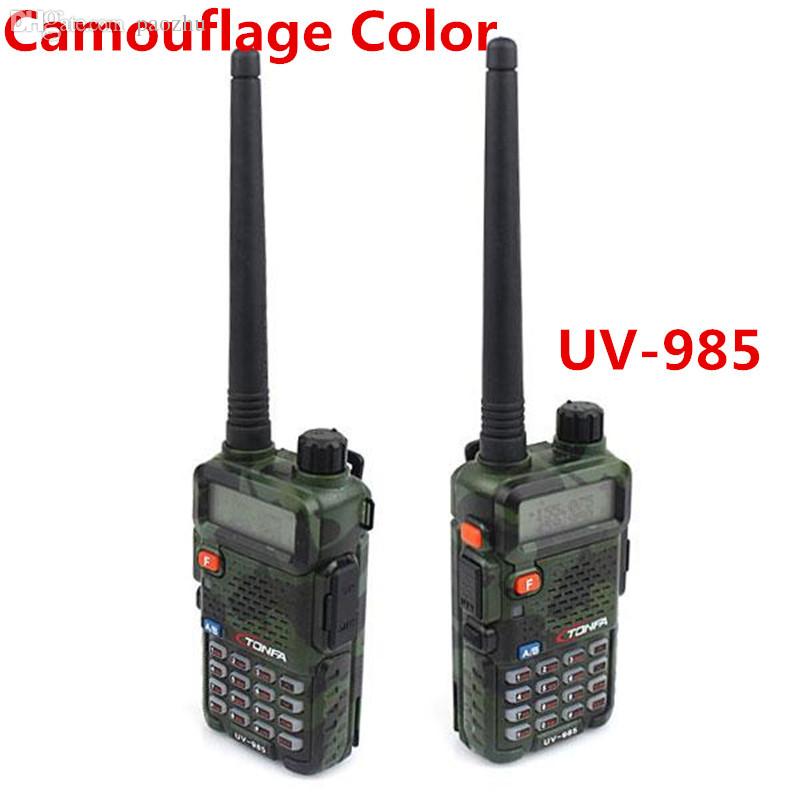 Wholesale-New TONFA UV-985 8W Dual Band VHF+UHF 136-174MHz&400-470MHz Two Way Radio TONFA UV 985 VOX DTMF Walkie Talkie UV985