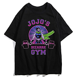 Inspired by JoJo's Bizarre Adventure JOJO Anime Cartoon Polyester / Cotton Blend Print Harajuku Graphic Kawaii T-shirt For Women's / Men's miniinthebox