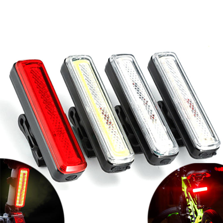 XANES® TL39 High Brightness COB Bike Tail Light 9 Modes IPX6 Waterproof USB Rechargeable Cycling Bike Lamp