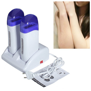 Double Roll Refillable Depilatory Hair Remover Wax Heater Machine
