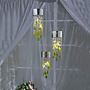 restaurants de luxe minimalistes utilisent des lampes de plafond de cristal