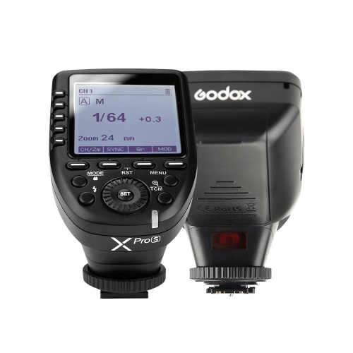 Godox XproS TTL Transmisor de destello inalámbrico Compatibilidad con TTL Flash automático 1 / 8000s HSS LCD grande 5 Botones de grupo 11 Funciones personalizables