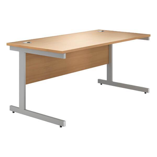 Valoir Office Desk With Silver Legs 1200mm Next Day Delivery