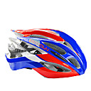 boodun 21 respiraderos rojo bicicleta de carretera azul moldeada integralmente casco de ciclo (56-62cm)