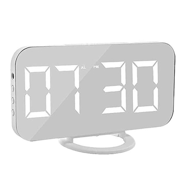 Digital Alarm Clock,Electronic Clock with USB Interface,LED Clock,Bedside Alarm Clock