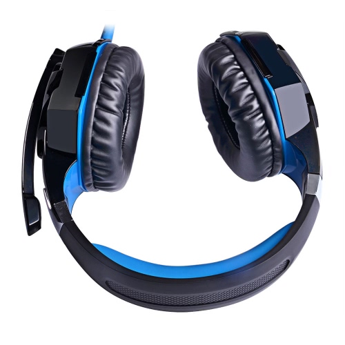 EACH G2000 Over-ear Game Gaming Headphone Headset Earphone Headband with Mic Stereo Bass LED Light for PC Game