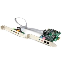 StarTech.com 7,1 Channel Sound Card - Soundkarte - 192 kHz - 7,1 - PCIe - CM8828 - Low Profile (PEXSOUND7CH)