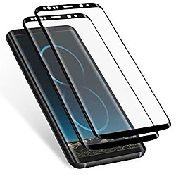 Galaxy S8 Plus Protecteur D'écran (Lot de 2) Anti-Rayures HD Clair, Coque de Protection en Verre Trempé Courbé 3D pour Samsung Galaxy S8 Plus (Pas Galaxy S8) (Noir) Lightinthebox