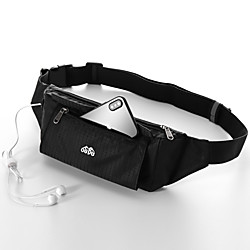 Running Belt Fanny Pack Belt Pouch / Belt Bag for Running Hiking Outdoor Exercise Traveling Sports Bag Adjustable Waterproof Portable Nylon Men's Women's Running Bag Adults