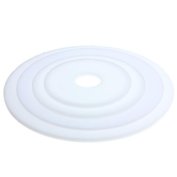 3mm dicken runden weißen Acryl Disc Ring Laser Cut Plastic Circles