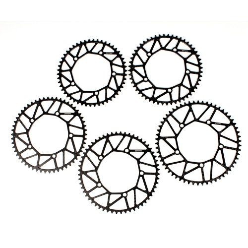 Bike Cycling Bicycle Hollow Chainring Single Crank Wheel Folding Bike Crankwheel Crankset BCD 130MM 5 Holes Crankset 50T / 52T / 54T / 56T / 58T