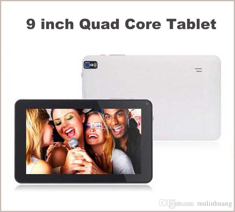 9 Inch Quad Core AllWinner A33 X50 Android 4.4 KitKat 512MB RAM 8GB ROM Wifi Dual Camera with Flashlight Q9 Tablet PC