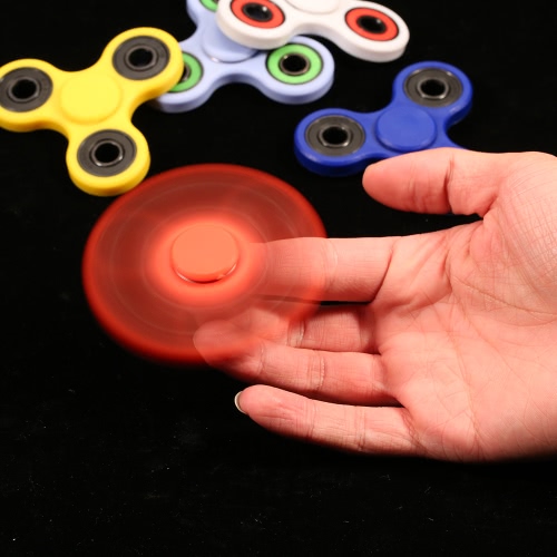 Tri dedo Spinner Fidget juguete de alta calidad híbrido de cojinete de cerámica de la vuelta Widget Focus juguete EDC del bolsillo Desktoy regalo para el TDAH Niños Adultos compacto una mano que hace girar rápidamente