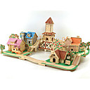 Quebra-Cabeças 3D Quebra-Cabeça Brinquedos de Montar Construções Famosas Casa Faça Você Mesmo De madeira Clássico Romântico Crianças Unisexo Brinquedos Dom